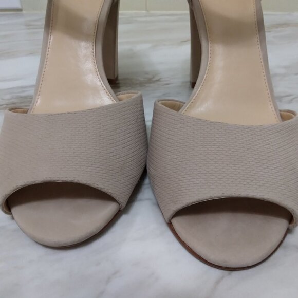 Vince Camuto |  Shelbin 3 Tan Suede Ankle Strap Sandal Size Block Heel | Size10M - Picture 6 of 15